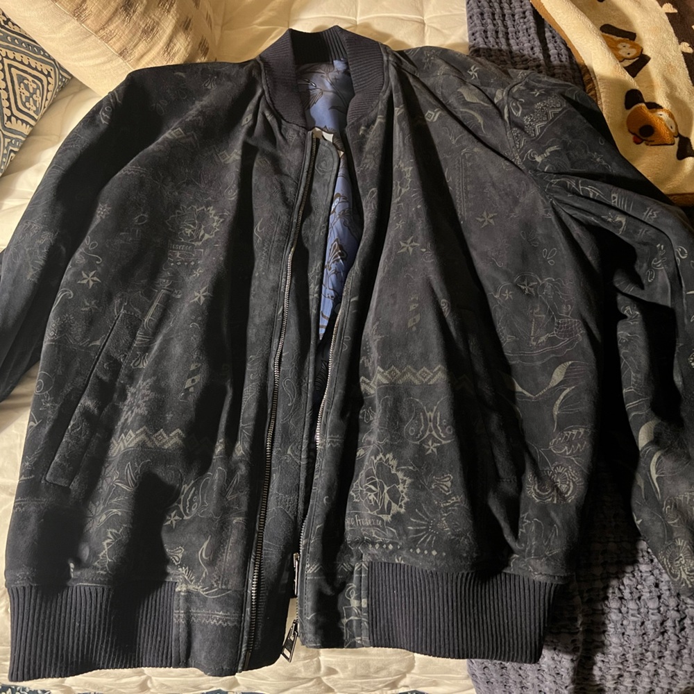 Etro Milano Blue and Black Floral Jacket